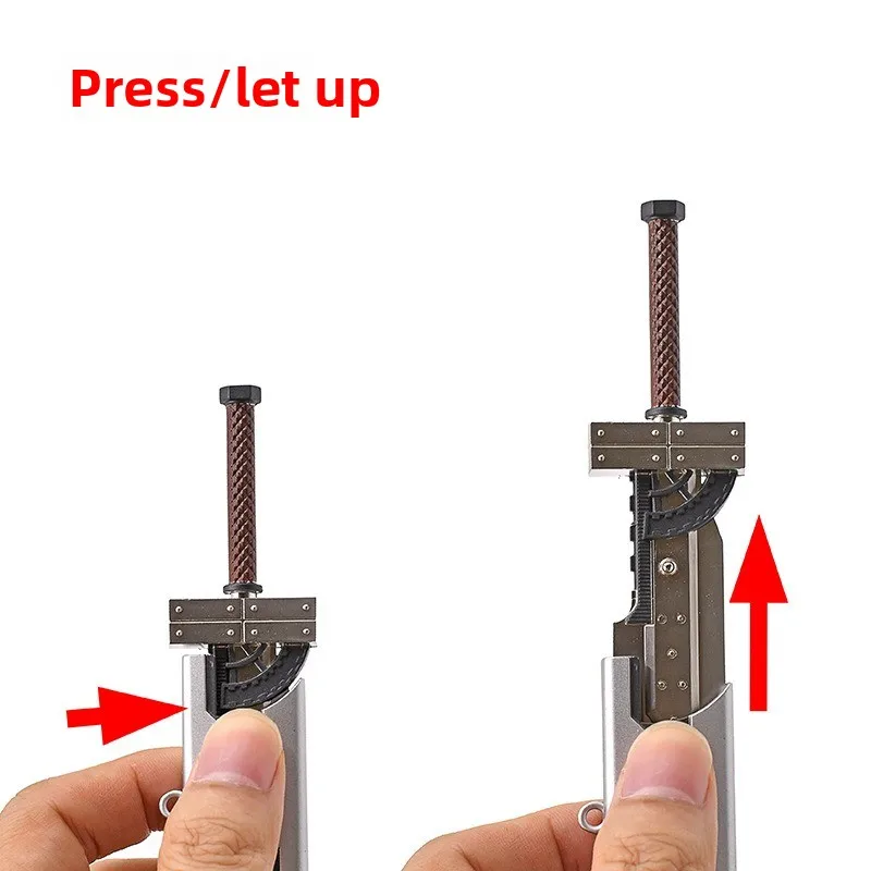 21 cm Final 7 Perifere Claude Strife Fusion Zwaard Fenrir Fusion Zwaarden Legering Cos Model 1:6 Ambachten Collectie Speelgoed Ornament Gift