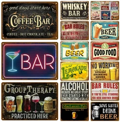 Bedroom Metal Signs Retro Metal Plate Posters Wall Art Mural Vintage Room Decoration Home Decor Items Tin Signs Aesthetic Men