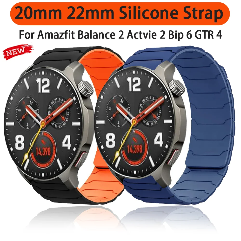 yZ[z20mm 22mm CVRXgbv Amazfit Balance 2 Active 2 Bip 6 5 KȃuXbg Xgoh Amazfit GTR 4 GTS 4 ohp