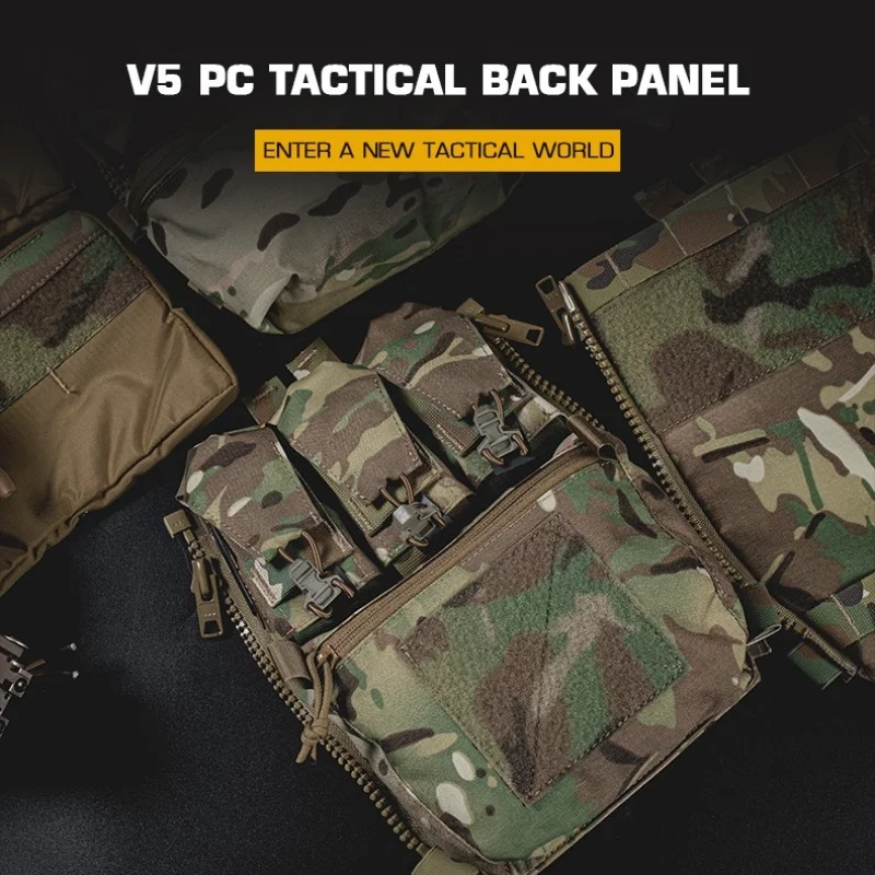 

V5 PC Tactical Supplementary Camouflage Backboard Outdoor Hunting Combat Training Vest Combination Expansion Storage