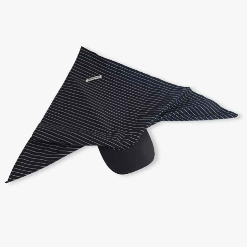 New Color Matching Striped Headscarf Caps UV Protection Cotton Sunscreen Hat Quick Drying Breathable Sun Hat