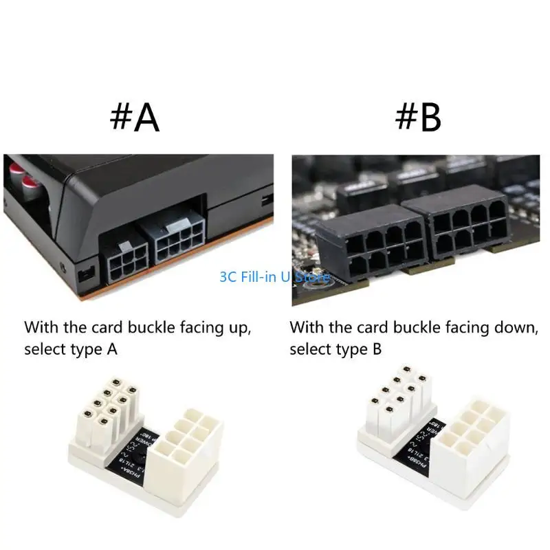 G8TA 180 Degree U Turn Connector 6P 8Pin Adapter for Desktop Chassis Card Wire