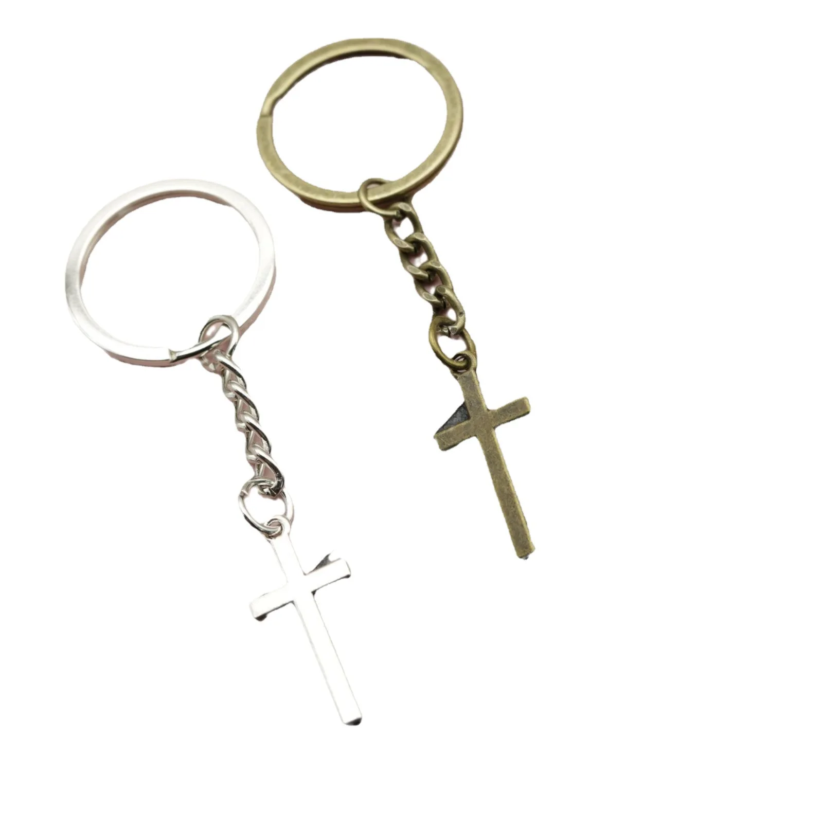 Hye Temu AliExpress Amazon Hot Ornament Simple Cross Keychain Pendant