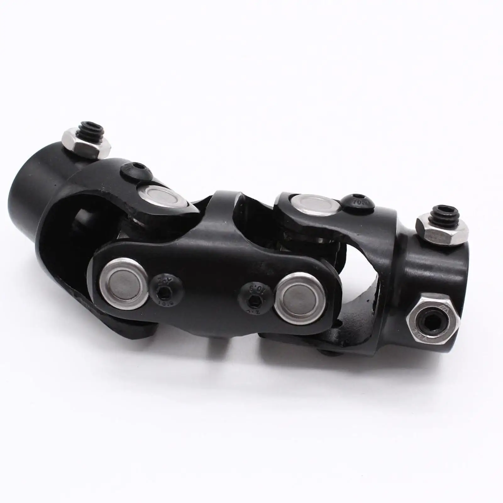 High Performance Double Steering Universal U Joint Shaft Coupler Durable Steel Black Replacement for Auto Repair 3/4ddx3/4dd