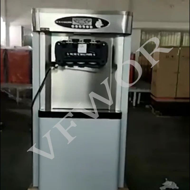 High Efficiency Commercial Ice Cream Machine with Fast Freezing System for Soft Serve Ice Cream
