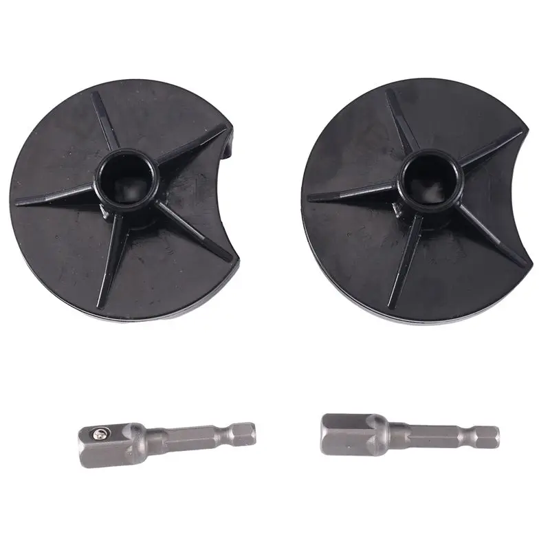 

ABAH-2PCS Power Adapter Compatible With Sentro Knitting Machine,Crank Handle Adapter For Knitting Black