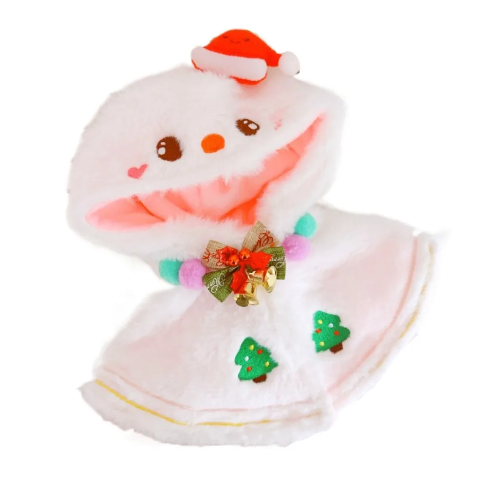 

Christmas Shawl 20CM Cotton Doll Clothes Snowman Plush Cloak Stuffed Doll Clothes Suit Replacement Outfit Plush Toys Clothes