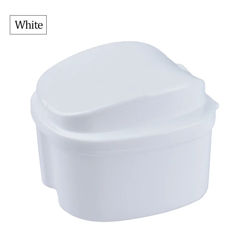 

Dental Denture Box Retainer Braces Storage Box Invisible Teeth Denture Cleaning Tooth Storage Portable Belt Case
