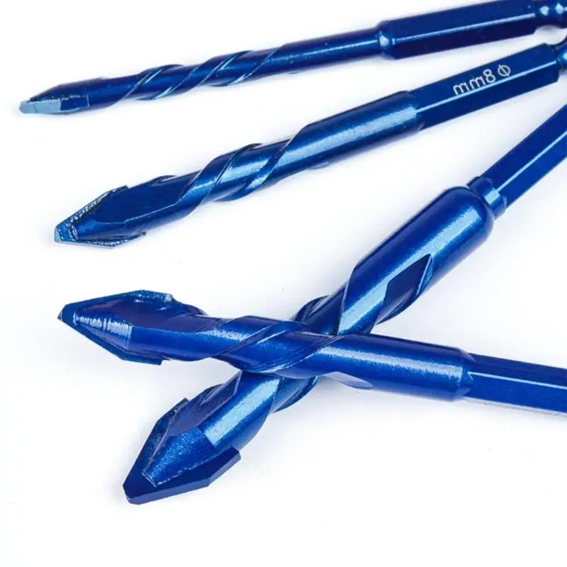 

R9UF 6/8/10/12 мм эксцентриковое спиральное сверло с четырьмя краями по металлу, промышленное сверло для стекла/плитки/дерева