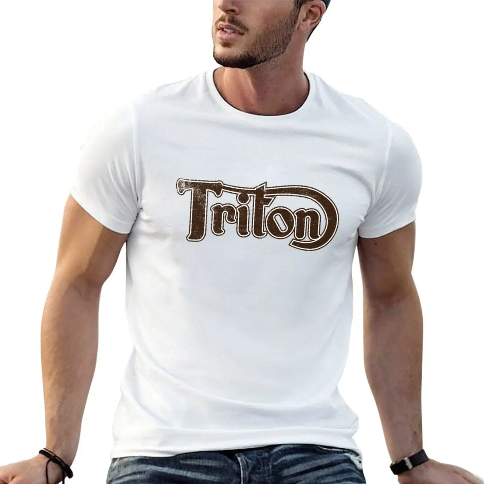 

Triton Classic Motorcycle T-Shirt man graphic t shirt t shirt for man T-Shirt