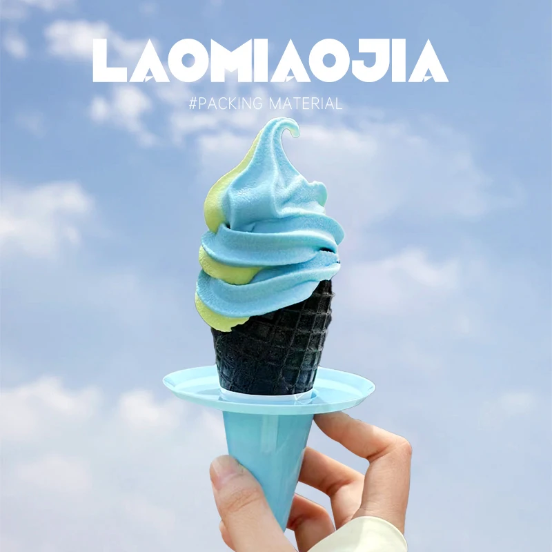 10 قطعة رف الآيس كريم المقاوم للتنقيط حامل الثلج الحرة المجمدة يعامل رف حامل المصاصة للأطفال الآيس كريم