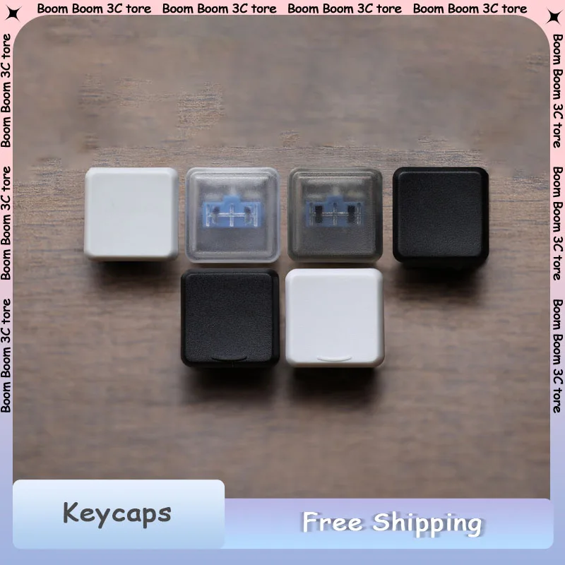 

Низкопрофильные колпачки для клавиш CHOSFOX из ПБТ Kailh Chocolate Switch для механической клавиатуры, 50 шт., ультратонкие черные, белые прозрачные колпачки для клавиш