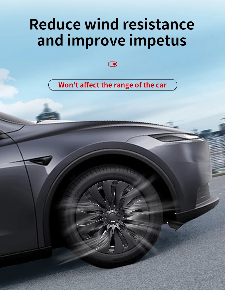 4 Stück für Model Y Juniper Standard 18" Lochfelgen 2026-heute 18 Zoll Neue Radkappe im Storm-Stil für Tesla – Detail 5
