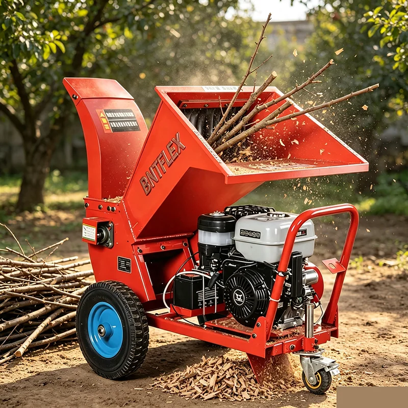 15Hp Diesel Electric Powered Wood Chipper Shredder Rubber Product Making Machinery