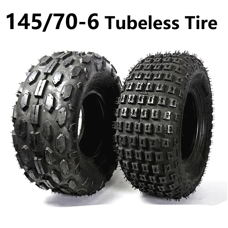 

2pcs 6 Inch ATV Tire 145/70-6 four wheel vehcile Fit for 50cc 70cc 110cc Small ATV Front Or Rear Wheels