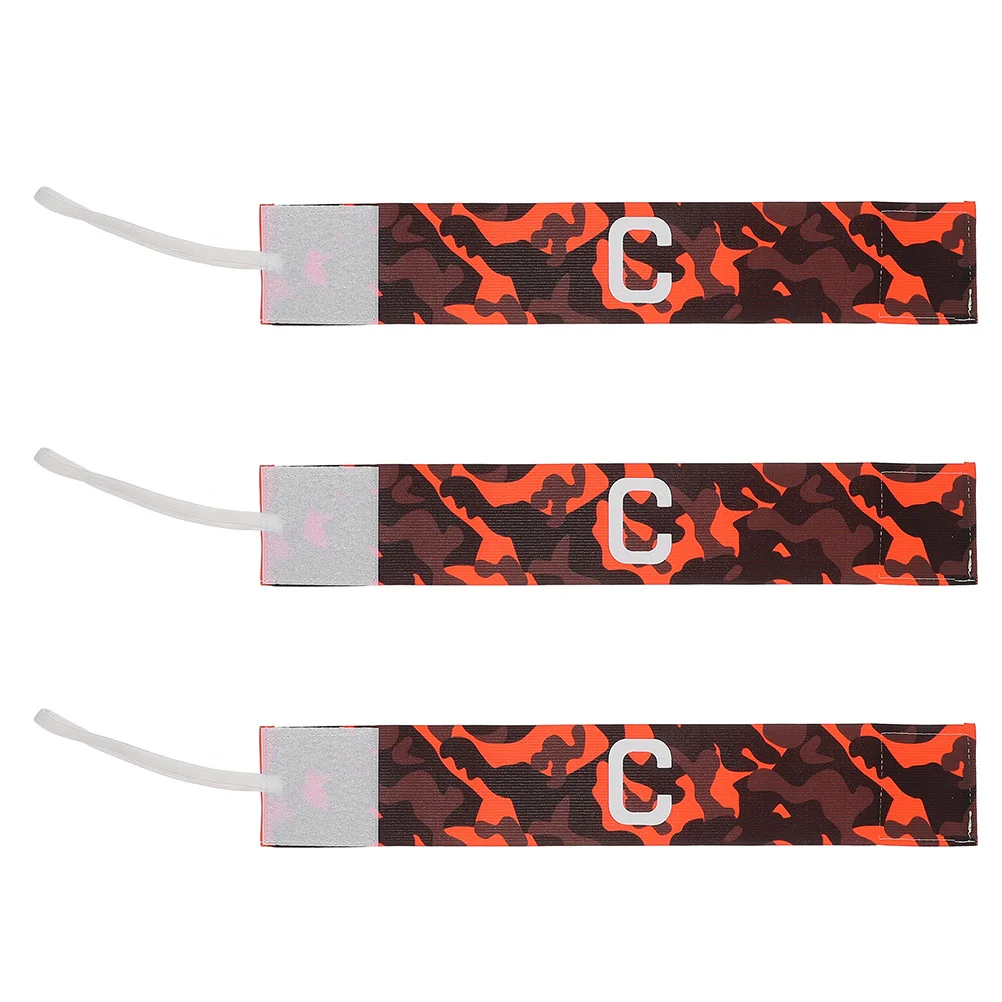 3 stuks sport kapitein armband ademend comfortabel teamleider armbanden voor voetbal voetbal games verstelbare pasvorm