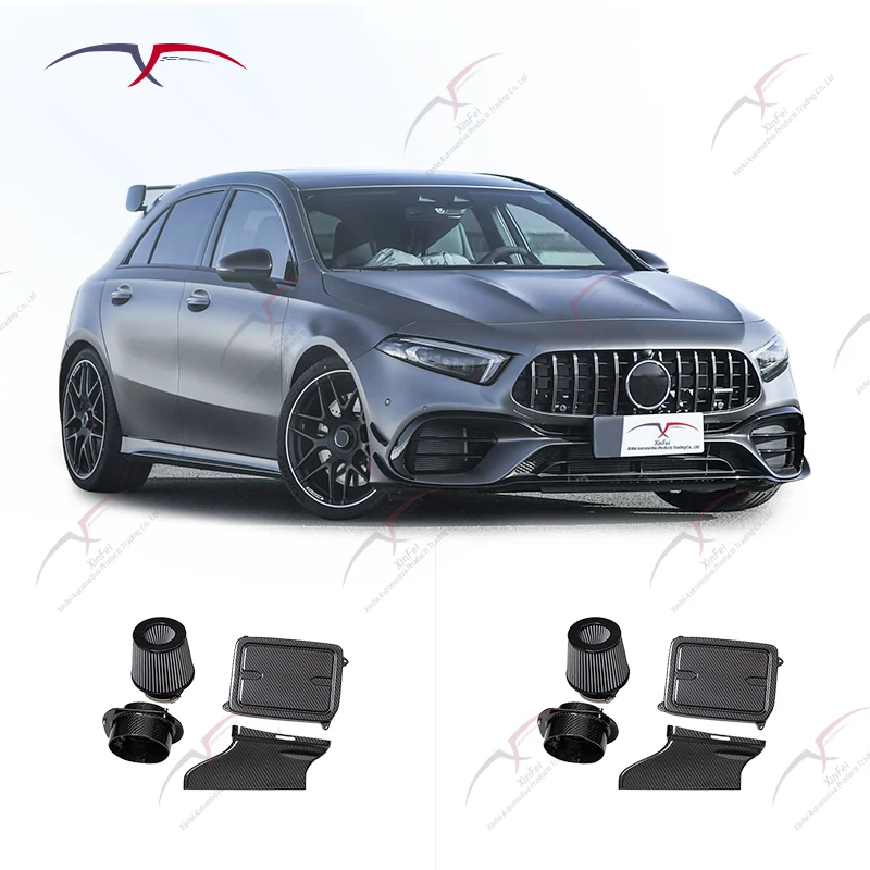 

Suitable for A45 W176 Automotive Parts Carbon Fiber Cold Intake System Kit Cold Intake Filtration System