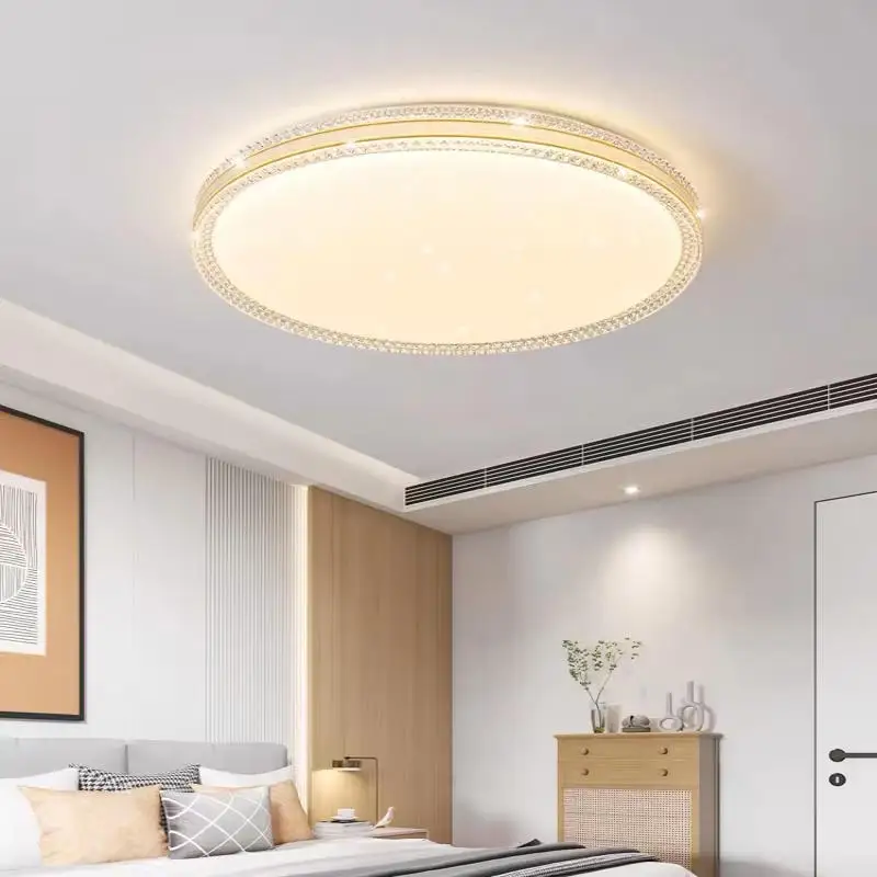 Nordic simple LED ceiling light  new round square dimming lamp for living room dining room bedroom luxury noble indoor lamps