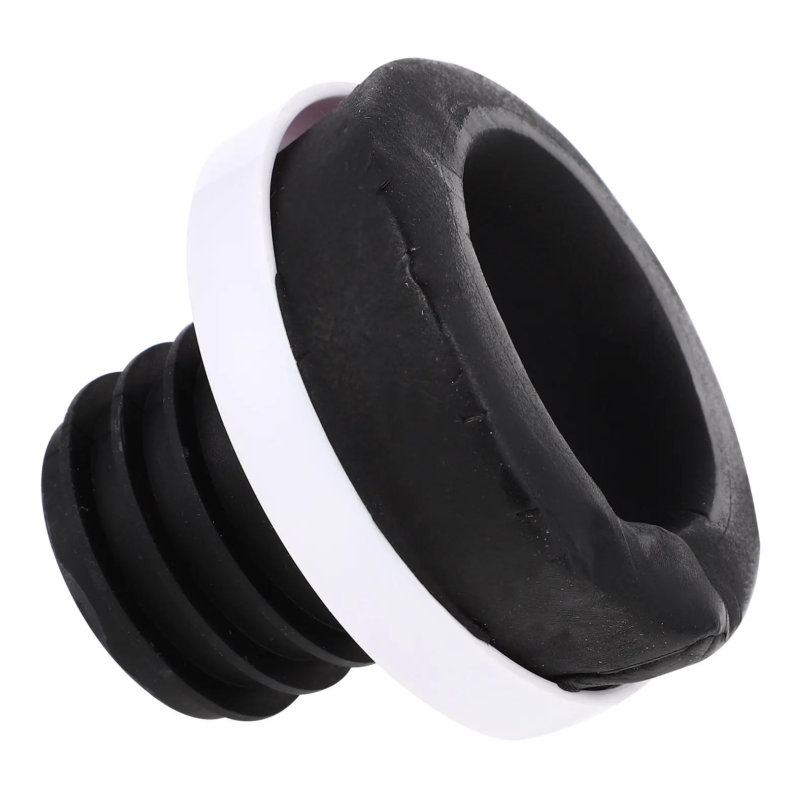 Urinal Accessories Black Rubber Gasket Leakproof Sealing Ring Smooth Surface Easy Install Commercial Use Water Tight Seal Urinal