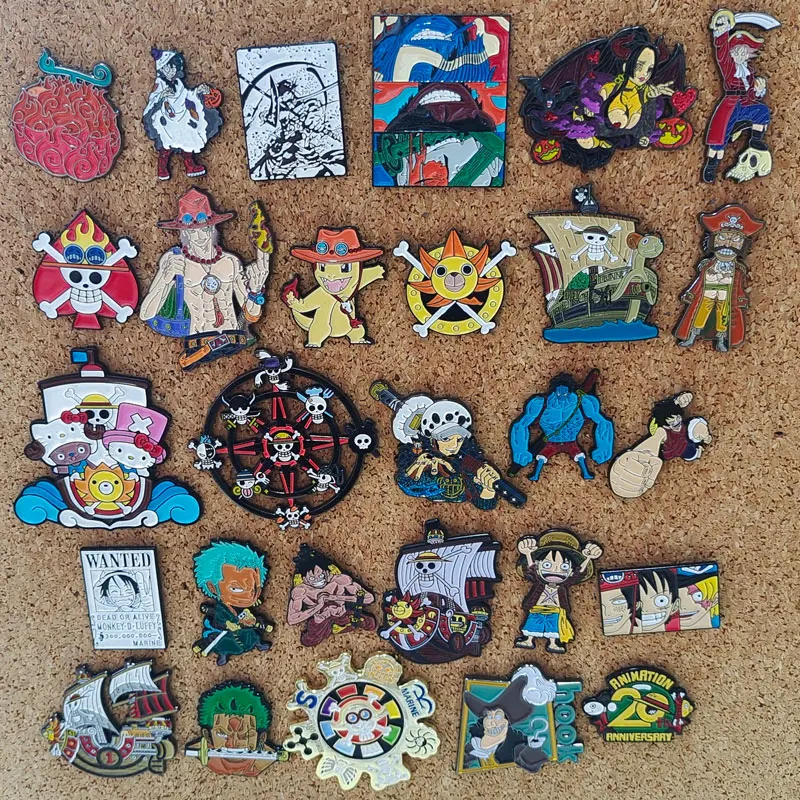 

Japanese Anime One Piece Lapel Pins for Backpack Luffy Enamel Pin Men Women's Brooches Briefcase Badges Jewelry Accessories