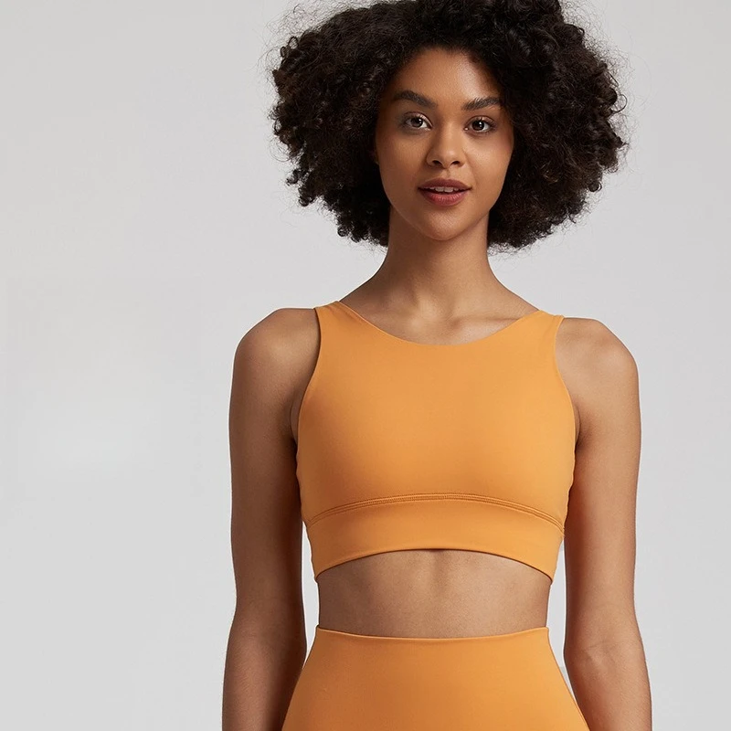 

Women High Neck Sports Bra Push Up Racerback Shockproof Gym Yoga Crop Top Workout Tank with Removable Pads Fitness Underwear