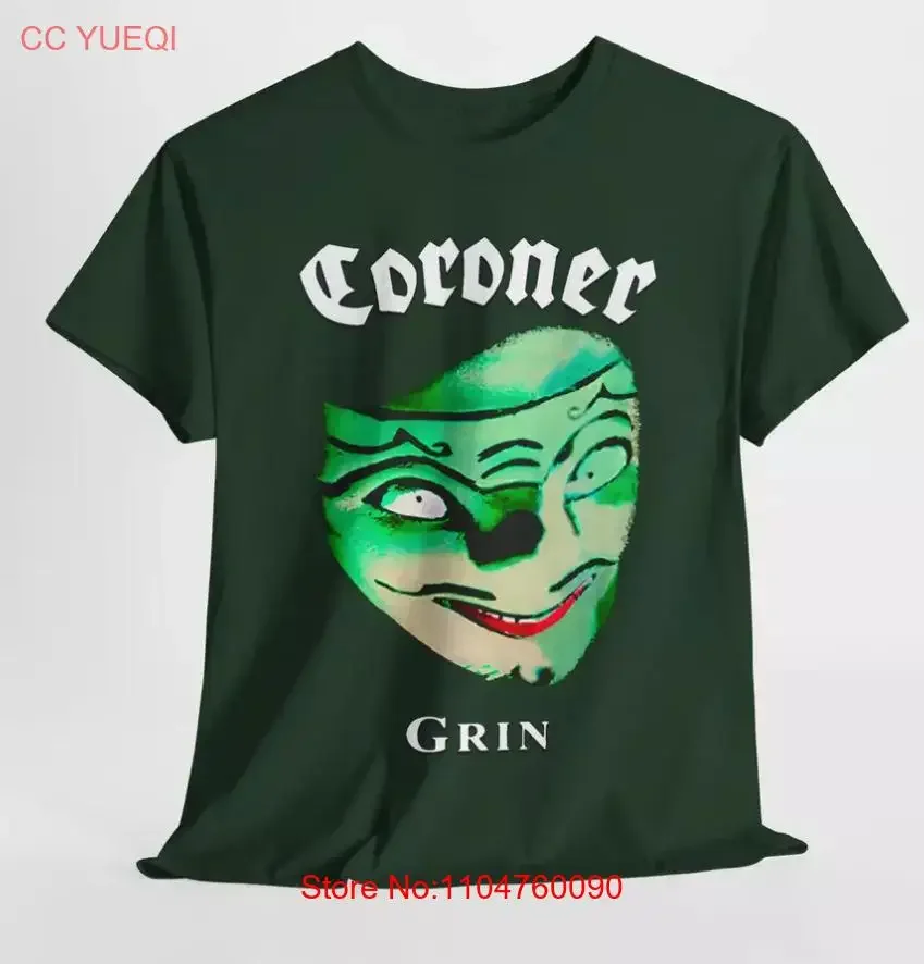 CORONER Grin Album for Fan T shirt size S 5XL vintage Washed Versatile streetwear homme Slightly graphic Casual Stylish