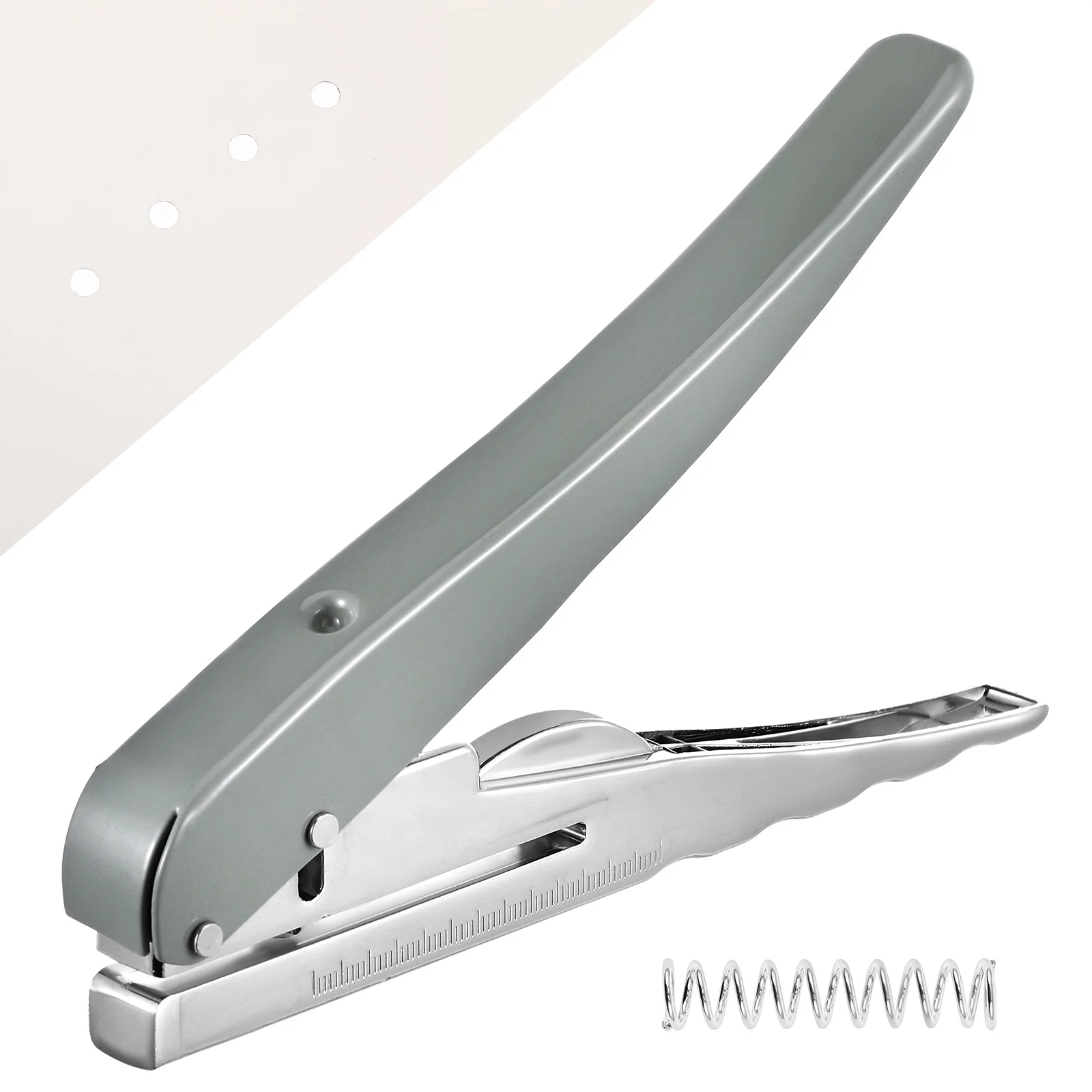 

Multifunctional Single Hole Punch Heavy Duty Craft Hole Puncher For Office Kids Adjustable Spacing Metal Loose Leaf Page Puncher
