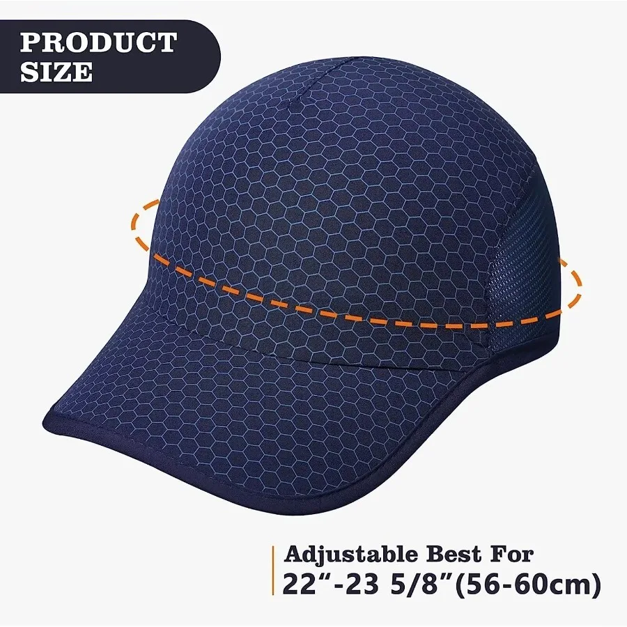 GADIEMKENSD M49 Stretch Lightweight Running Sport Hat Adjustable Unisex Cap for Outdoor Activities