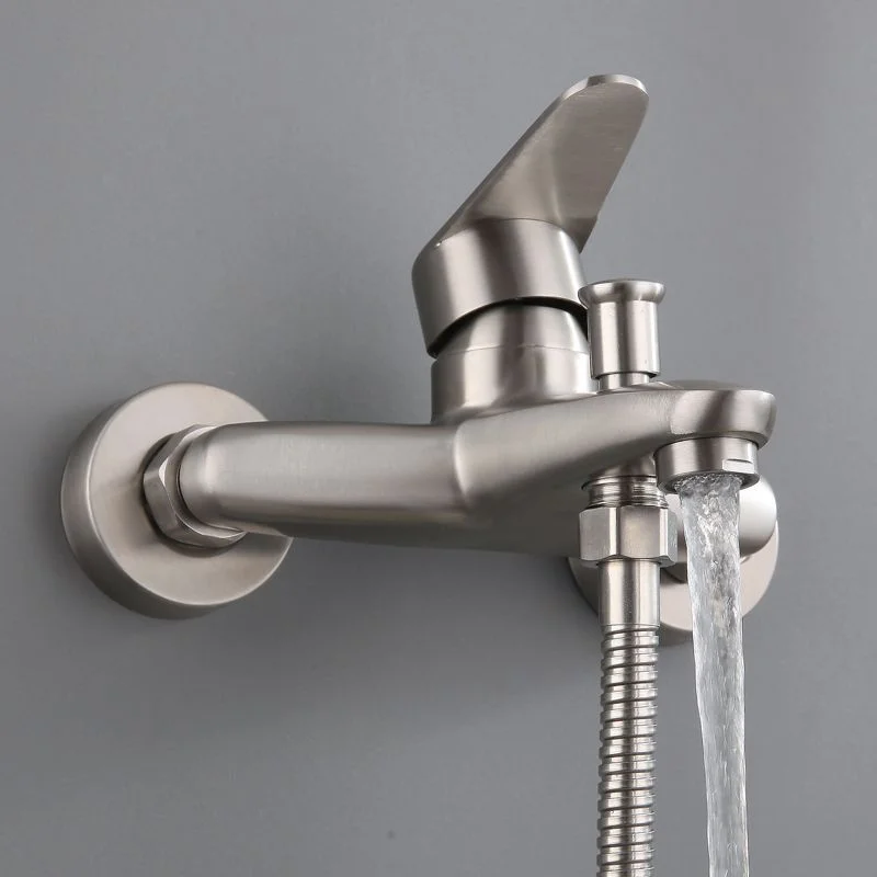 

Смеситель для ванны с холодной и горячей водой, смеситель для ванной комнаты из нержавеющей стали, набор смесителей для душа, аксессуары для душа, настенный кран