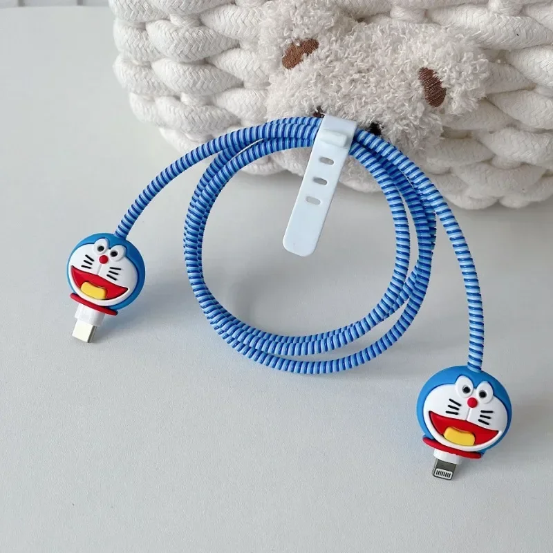 

Cartoon Data Cable Protective Case Suitable for Apple Huawei Charging Cable Universal Drop Resistance Protector Cable Organizer