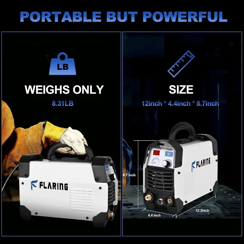 Plasma Cutter,65 Amp Plasma Cutter Machine 120V 240V 4/5" (20mm) Max Cutting 1/2" (12.7mm) Clean Cut IGBT High image 6