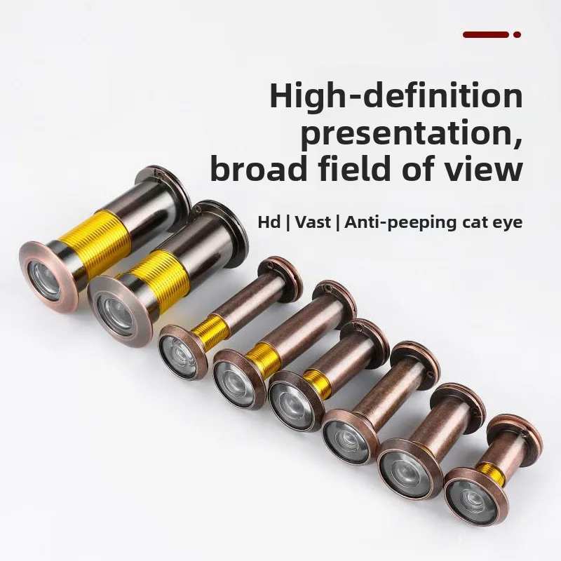 زاوية واسعة 200 درجة أمن الوطن ثقب الباب عين القط HD زجاج عدسة عارض الباب لتعزيز سلامة المنزل