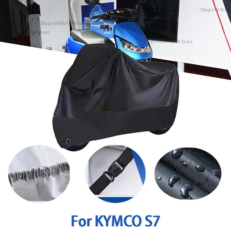 

Motorcycle Full Covers For KYMCO S7 Car Outdoors Sun Protection Dust No Ear Thickened Oxford Clothcover Accessories