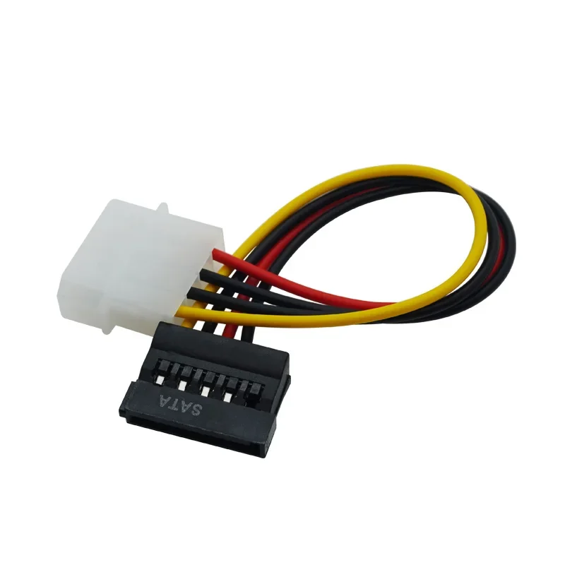 Adaptador de Cable de alimentación SATA a Molex, 1 unidad, 4 pines, conectores de Cable de extensión