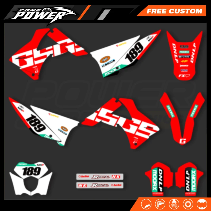 

Powerzone для GASGAS EC MC 125 200 250 300 450 2010 2011, индивидуальные графические фоны, наклейки, набор наклеек