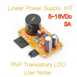 MOFI-LPS-01-WL Linear Power Supply  (SingleRail) 5-16VDC 3A DIY KIT