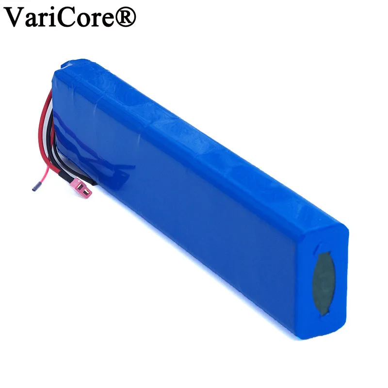 VariCore 36V 10S4P 12Ah 42V 18650 Strip lithium ion battery pack with 20A BMS 600W 500w