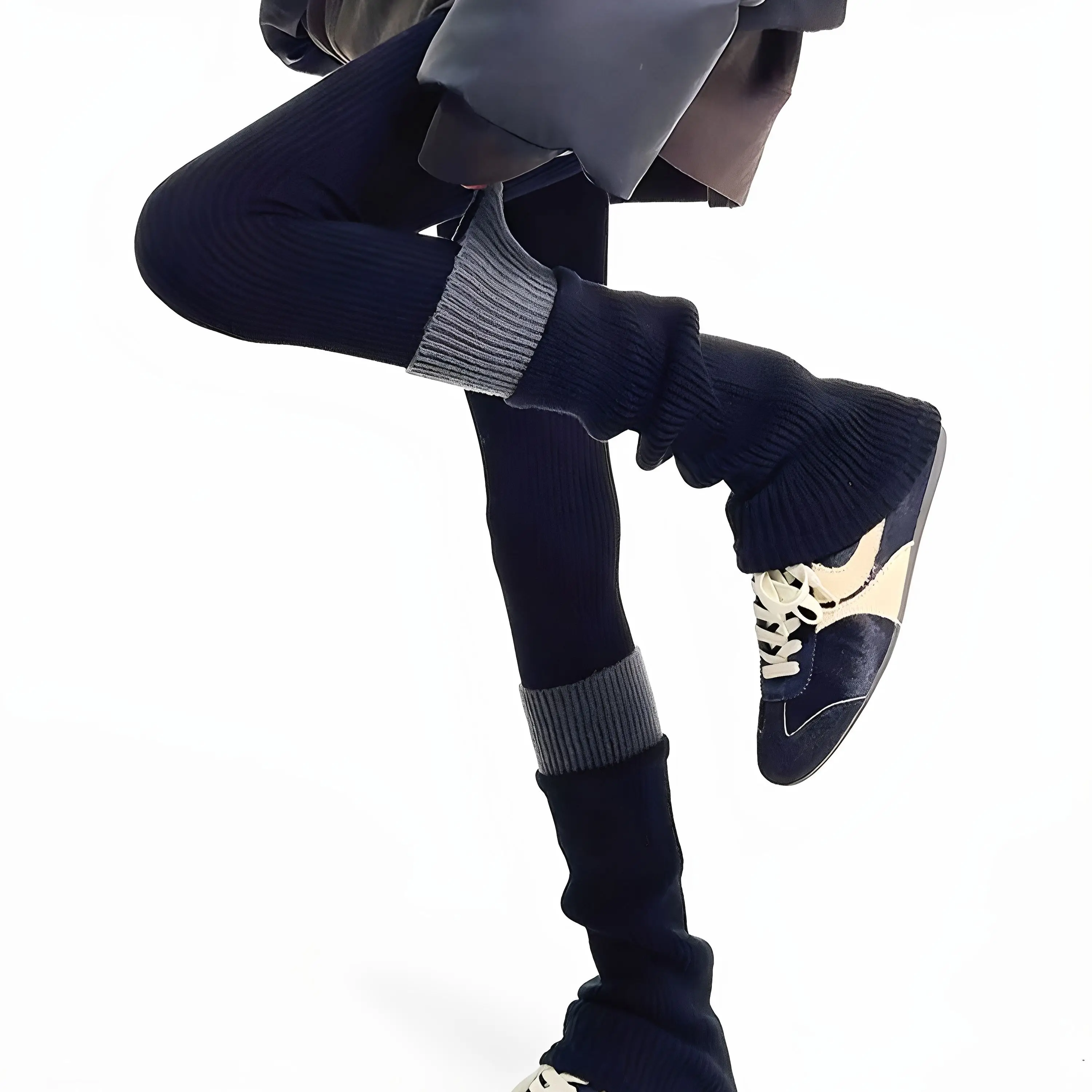 

Теплые вязаные цветные леггинсы Blo Sos ark, многослойные леггинсы Thiened на осень-зиму для похудения, чехлы-колокольчики