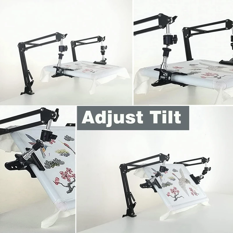 Embroidery Frame Holder Kit Adjustable Stand Set Rotating Embroidery Stand Knee Suitable For Crossstitchscroll Frame