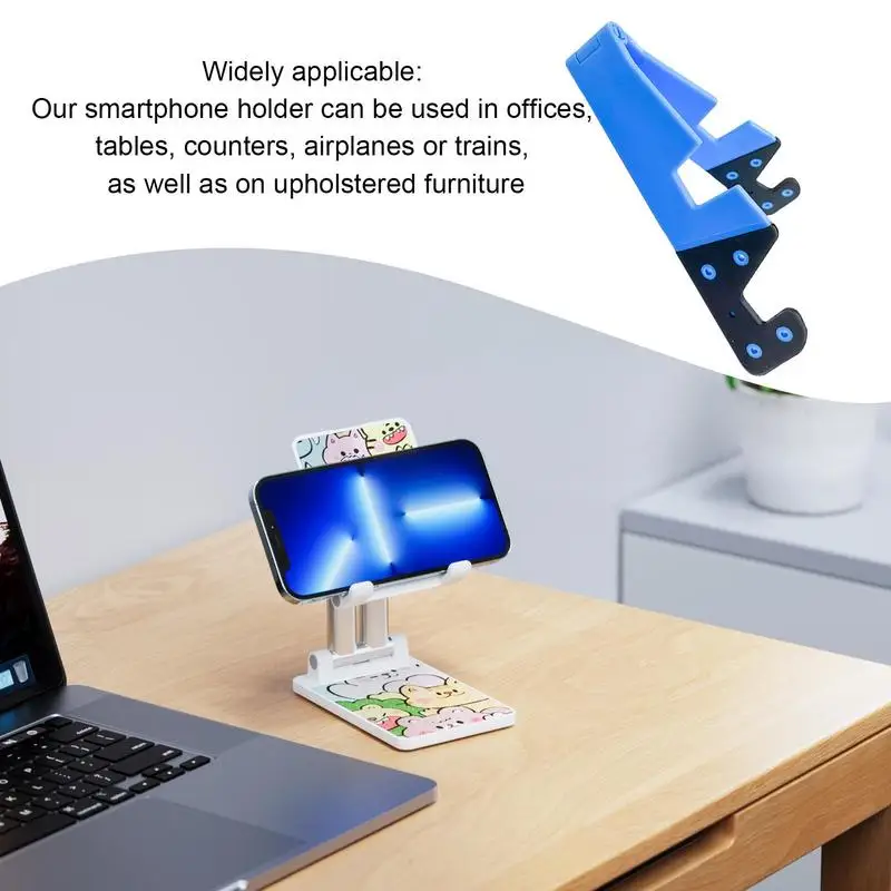 Podpórka do telefonu komórkowego Regulowany uchwyt na biurko Przenośna składana podpórka do tabletów i smartfonów Telefon komórkowy Stół na biurko Do użytku domowego