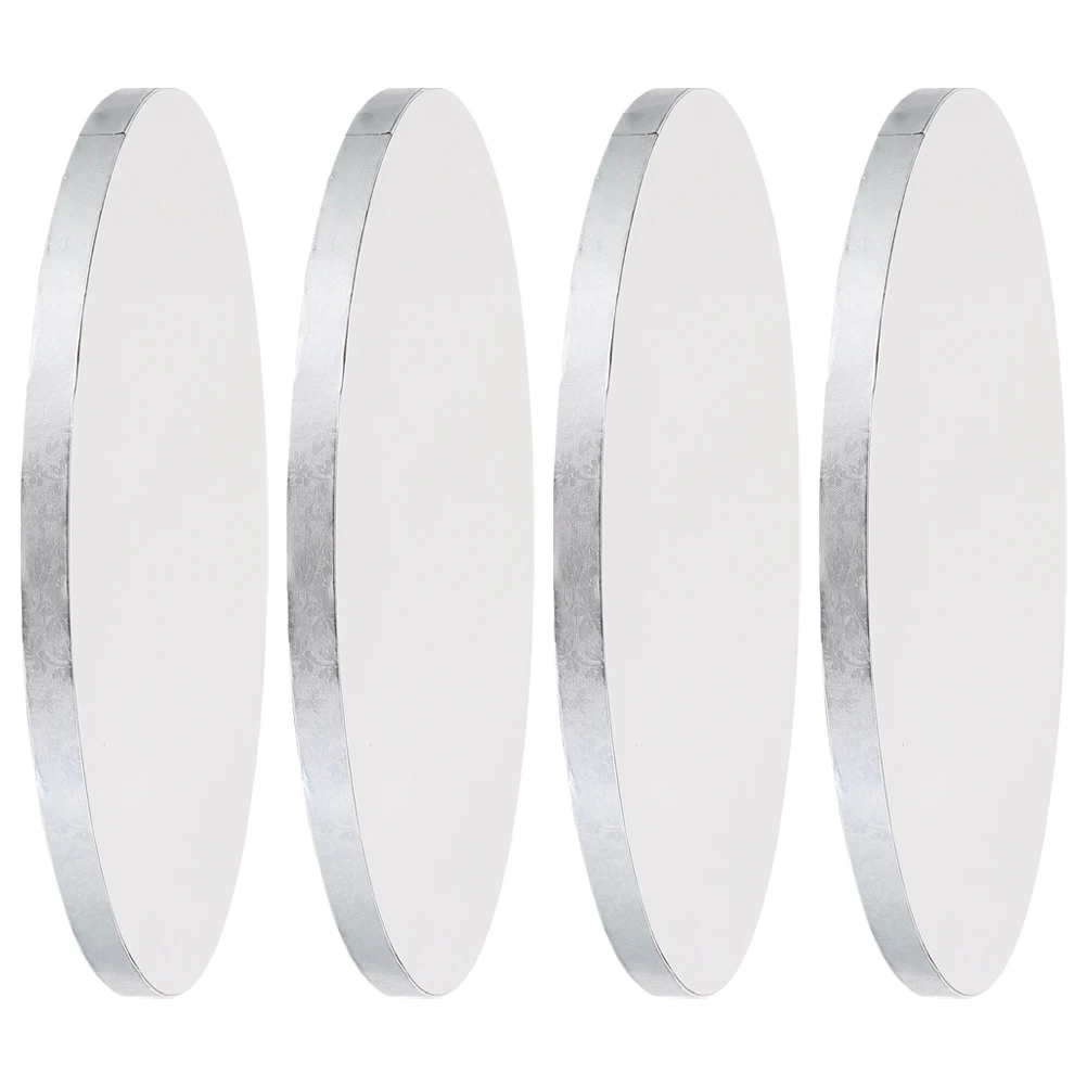 

4pcs Small Transfer Mover Base Decor Supplies Transfer Boards Smooth Cake Board Serving Cake Board Plate