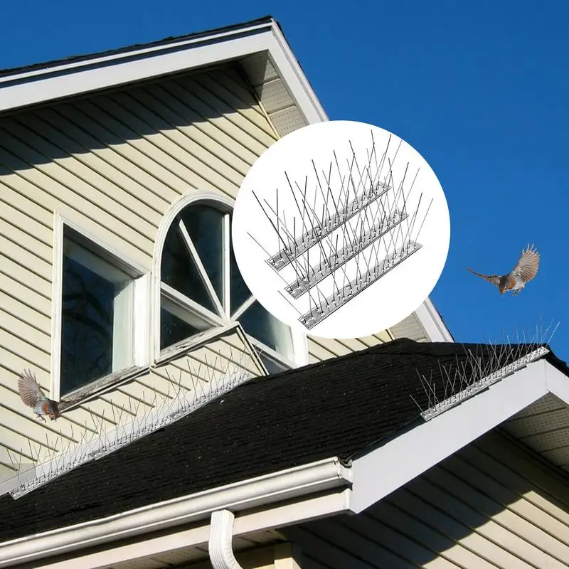 Spikes For Birds 10 Set Raccoon Spikes Stainless Steel Scare Devices For Protection And Security Garden Patio Window