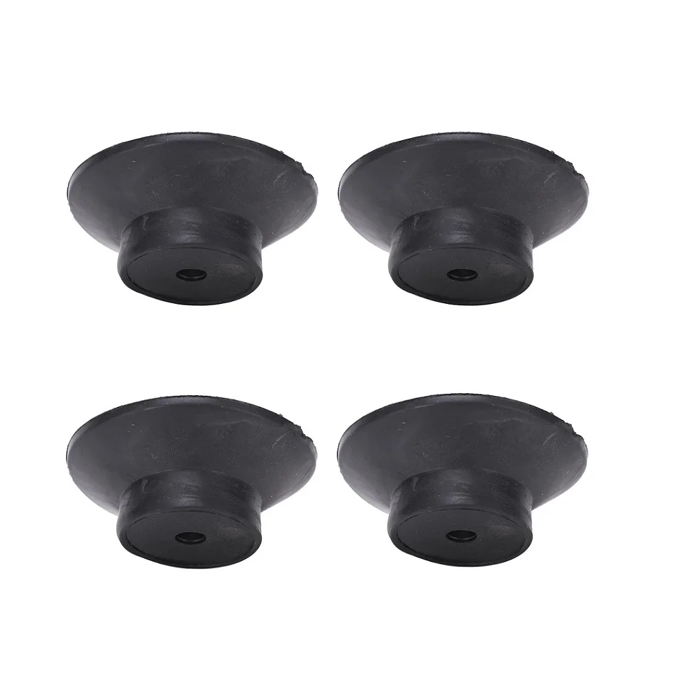 Replacement Foot For Pads 4pcs Made of Solid Rubber for Air Compressors and Oil-Free Pumps with M6 Hole Diameter for Secure Fit