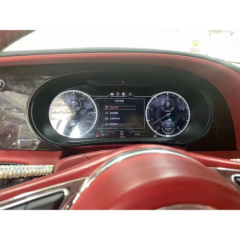 

Upgradation Digital LCD Cluster For Bentley Flying Spur Continental GT 2005-2009 Virtual Cockpit Car Dashboard Panel Speedometer