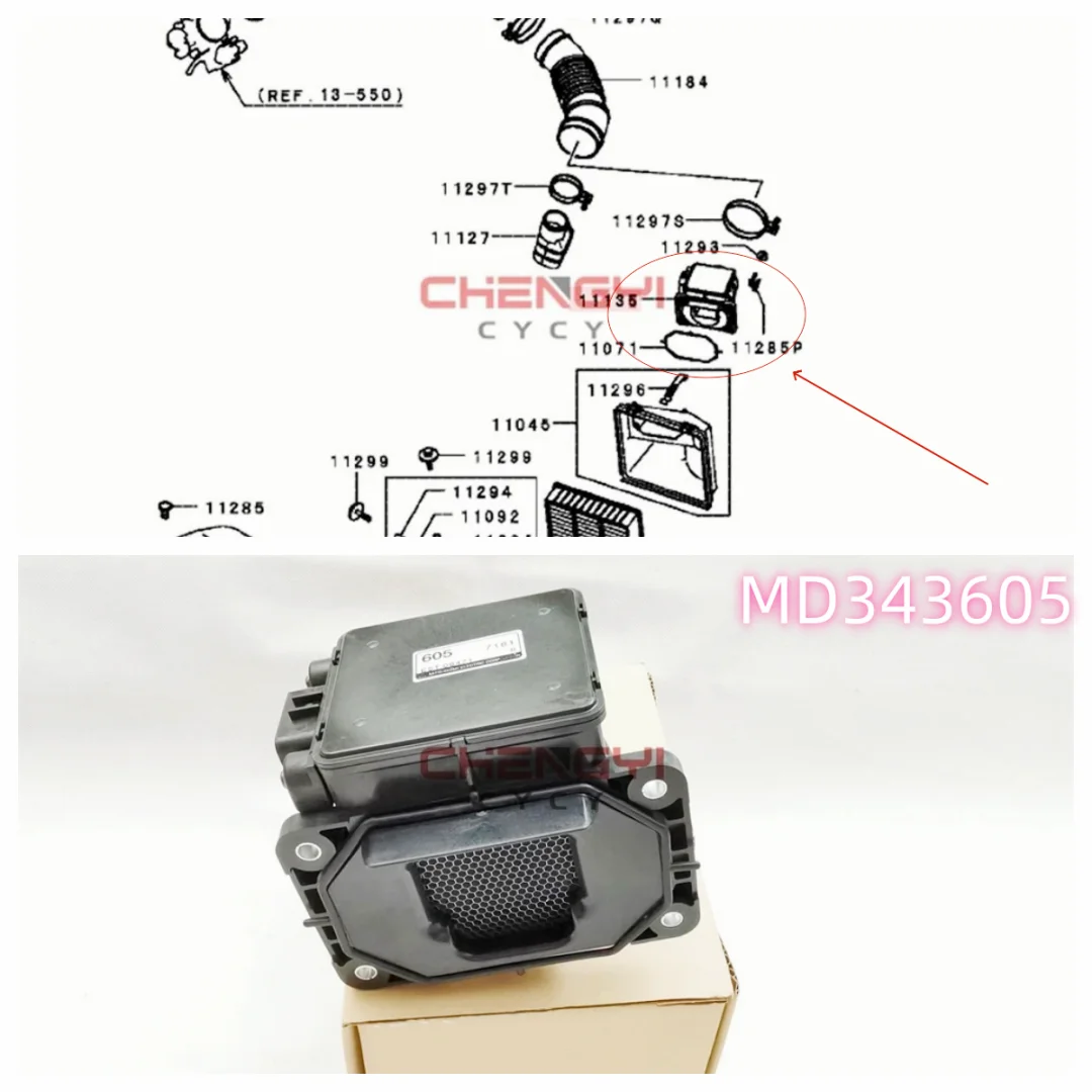 

Auto Air Flow Meters MD343605 E5T08471 MAF Sensors Fit For Pajero Montero IO Shogun Pinin TR4 H76W H77W MF21114 AA17460020