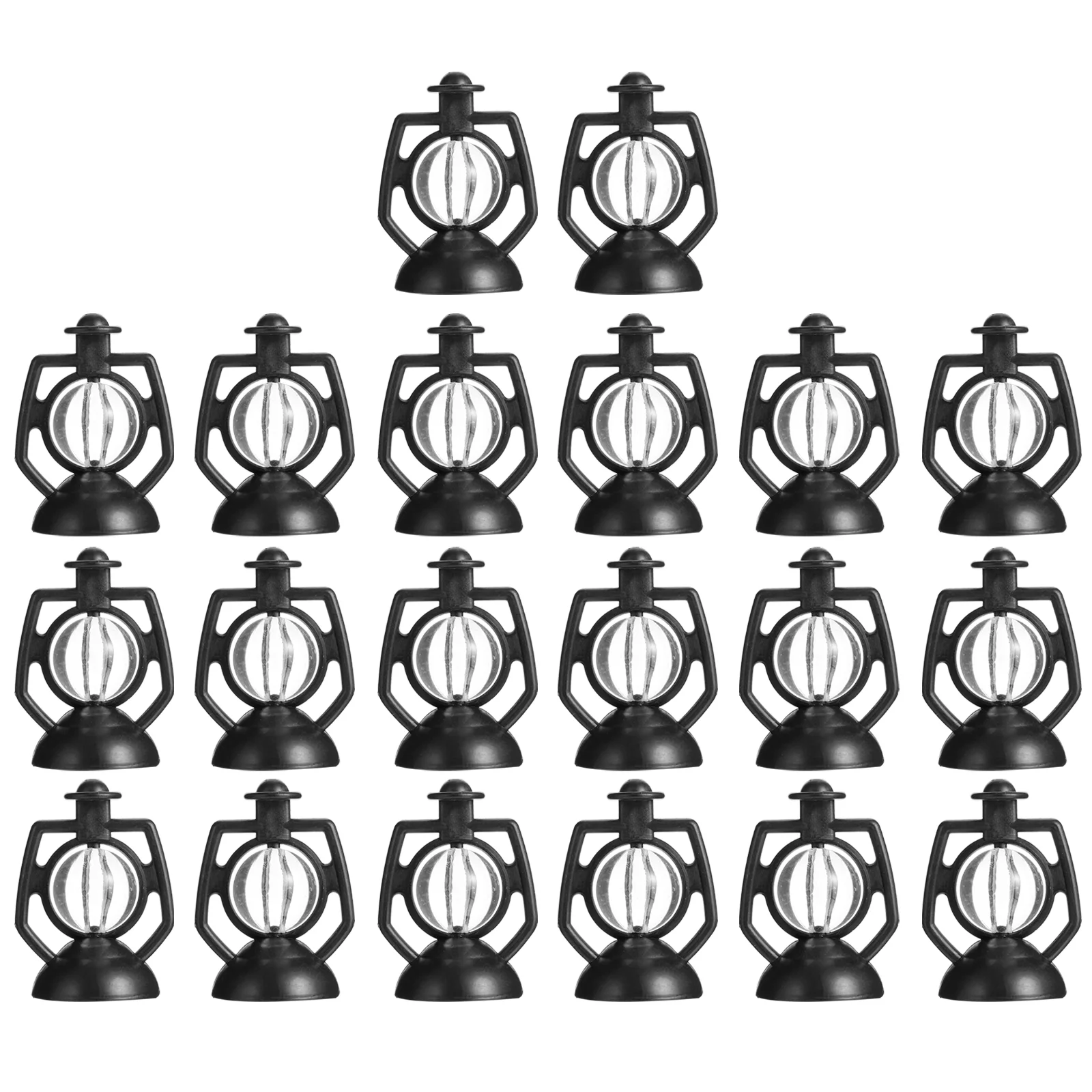 

20 Pcs Pendant Christmas Decorations Outdoor Tree Pendent Xmas Lantern Oil Lamp Plastic