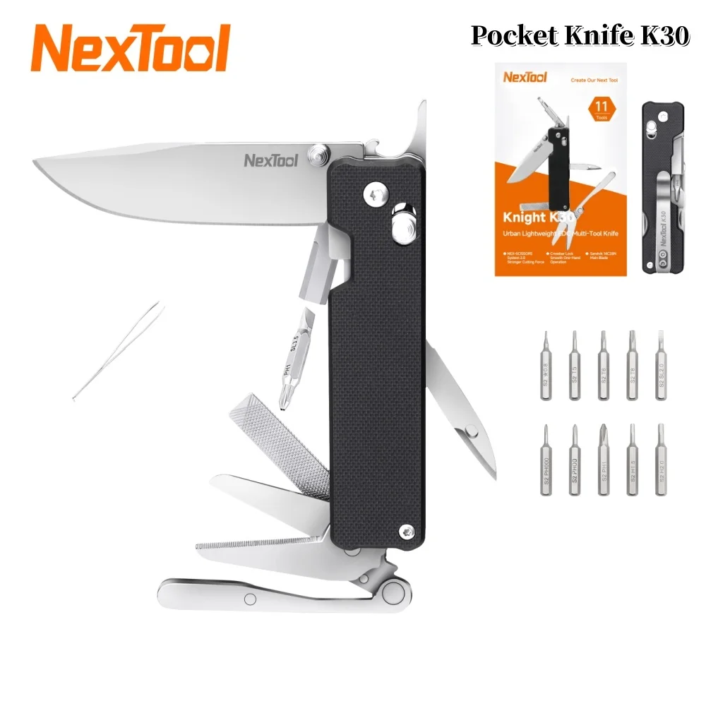 

Nextool Knight EDC Нож K30 11 в 1, карманный нож, EDC, многофункциональный нож, уличный складной нож, мини-портативные складные ножницы, ручной инструмент