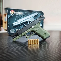 Lichtmetalen 1:3 Pistool Sleutelhanger Mini Glock 17 Model Speelgoed Pistool Monteren Demonteren Jedi Survival Pistolen Voor Volwassen Kinderen Cadeau