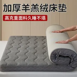 Lamb fleece mattress cushioned bedroom household thick warm mat autumn and winter student dormitory bedding special mattress