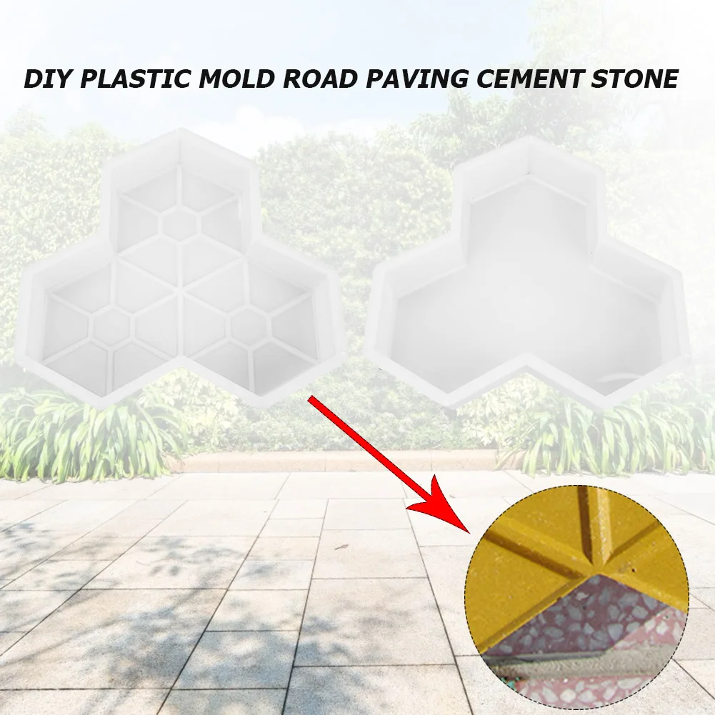 DIY Plastic Garden Yard Paving Mold DIY Manually Paving Maple Leaf Paving Brick Mould Concrete Stepping Brick Stone Road Mold